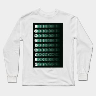 Boondocks Aesthetic Logo Title - Green Long Sleeve T-Shirt